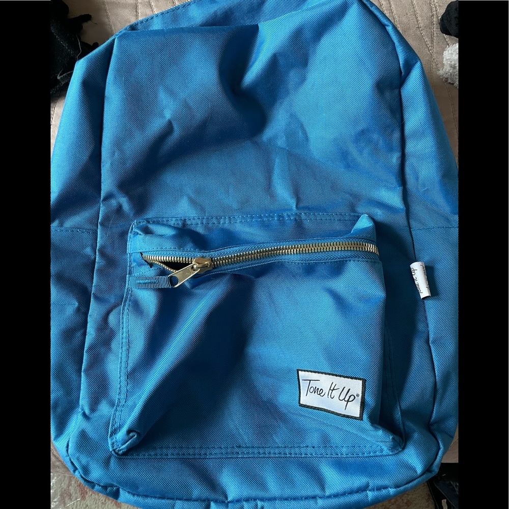 Tone it up blue backpack